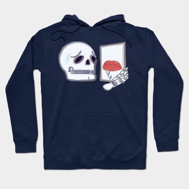 Skeleton Misses Lips Hoodie by NikotheBoy